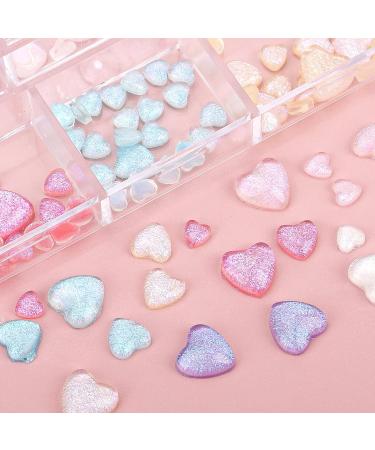 3D Heart Nail Charms Kit | Color Resin Shapes for Acrylic Nails | Nail Art Accessories for Women and Girls - Buy Online on GoSupps.com