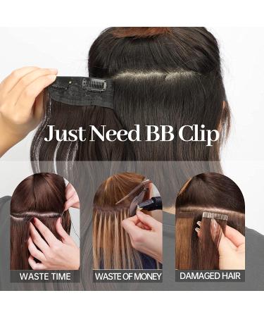 Su Exquisite 20 Dark Brown Curly Hair Extensions - 4PCS Clip-in Long Soft Glam Waves Synthetic Fiber Double Weft Hairpieces for Women - Buy Online on GoSupps.com