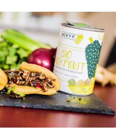 Buy Jacky F. Organic Young Jackfruit in Brine - 4 Pack (400g Cans) | International Shipping Available - Buy Online on GoSupps.com