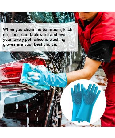 Dishwashing Gloves Reusable Brush Scrubber Gloves - Waterproof Household Cleaning Tools for Shower Room Car Cleaning Pet Care Clothes Quilt Umifica - Buy Online on GoSupps.com