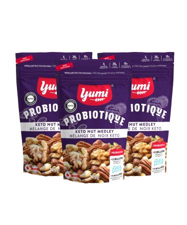 Yumi Probiotique Keto Nut Medley Trail Mix 1 Billion probiotics per serving (3 pack)