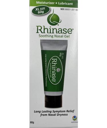 Rhinase Soothing Nasal Gel XL 60 g for Nasal Dryness from Allergy Low Humidity Nose Bleeds Stuffy Nose