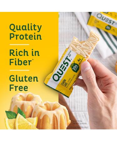 Quest Vanilla Milkshake Protein Powder 24g Protein 43 Servings & Lemon Cake Protein Bars 20g Protein Gluten Free 12 Count - Buy Online on GoSupps.com