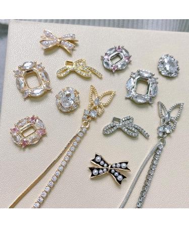 FEIlei Zircon Nail Rhinestones 3D Nail Charm Alloy Nail Jewelry Gem-Nail Art Decoration - Buy Online on GoSupps.com