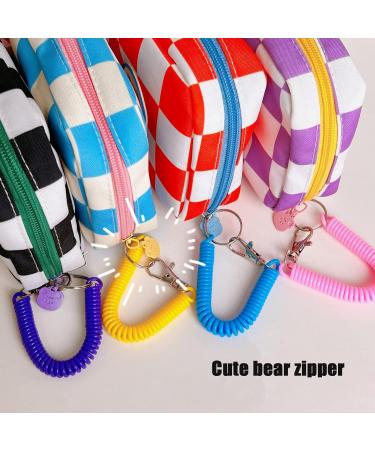 Large Capacity Cute Chequered Sanitary Napkin Storage Bag - Portable Pouch for Teen Girls (Black) - Buy Online on GoSupps.com