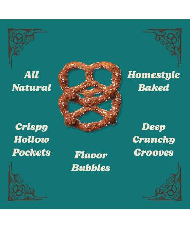 Unique Pretzels Folds of Honor Splits - Homestyle Baked, OU Kosher, Non-GMO, 11oz Bag (3 pk), 33oz - No Artificial Flavors - Buy Online on GoSupps.com