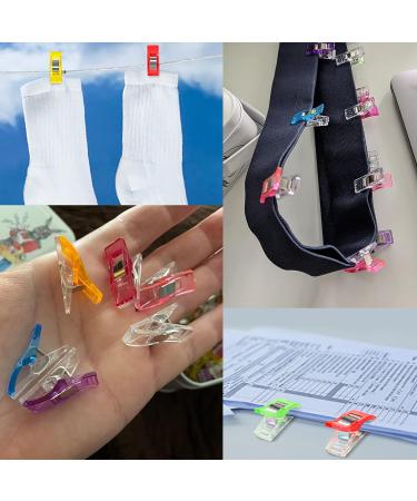 GMMA 120 Pcs Mix Colors Acrylic Sewing Clips - Premium Quilting Clips for Fabric - Storage Bag Clips for Crafts - Buy Online on GoSupps.com