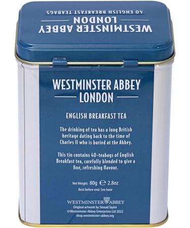 New English Teas Westminster Abbey London Souvenir Tea Caddy with 40 English Breakfast Teabags - Buy Online on GoSupps.com