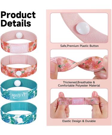 MEIYYJ Travel Sickness Bands - Motion Sickness Relief for Adults, Pregnant Women & Kids - Anti Nausea Wristbands in Green Pink - Small Size - Buy Online on GoSupps.com