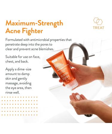 AcneFree Severe Acne 10% Benzoyl Peroxide Foaming Cleansing Wash 5 Ounce 5 Ounce (Pack of 1) Skin Cleaning Agent - Buy Online on GoSupps.com