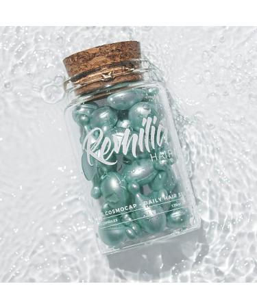 Remilia Hair Keratin Hair Serum Capsules with Amino Acids & Silk Protein - Frizz & Damage Repair Treatment - Color Safe & Heat Protectant Oil - 30-Day Supply - Buy Online on GoSupps.com