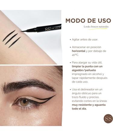  SS Double S Beauty Double S Beauty - Liquid Eyeliner | High Pigmentation | Easy Application | Vegan Black Gel - Buy Online on GoSupps.com