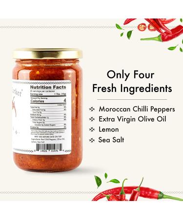 Casablanca Market Harissa Gourmet Hot Sauce - Moroccan North African Spice Gift - 10.58oz - Buy Online on GoSupps.com