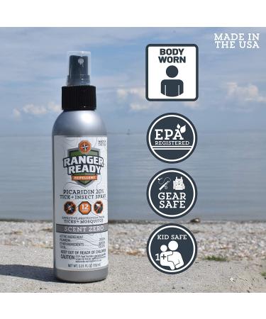 Ranger Ready Picaridin 20% Tick & Insect Repellent 3.4 oz - Deet-Free Bug Spray - Travel Size - Pack of 1 - Buy Online on GoSupps.com