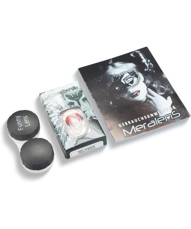 Top Quality Red Vampire Contact Lenses | Fun Colored Lenses for Carnival & Halloween - Free Lentil Containers - Buy Online on GoSupps.com