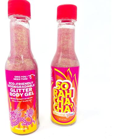 Sunshine & Glitter SoRahChaCha! Holographic Body & Face Glitter Gel - Vegan Rose Gold Glitter Makeup for Cosplay - Biodegradable & Cruelty Free 5oz - Buy Online on GoSupps.com