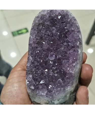 Natural Crystal Rough Home Decoration 500-550g Natural Amethyst Geode Quartz Cluster Crystal Specimen Stones 800-1000g - Buy Online on GoSupps.com