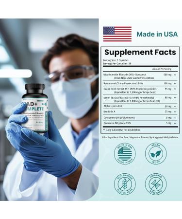 DAYLY Liposomal NAD+ Supplement Nicotinamide Riboside with Urolithin A Resveratrol & CoQ10 NAD Plus Formula for Men & Women Energy Cellular Repair & Anti-Aging Support 30 Days 60 Count (Pack of 1) - Buy Online on GoSupps.com