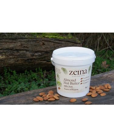 Zeina Almond Butter (1Kg) - Smooth Roasted Almond Nut Butter - Source of Protein - Vegan/Vegetarian Approved Gluten Free Snack Great for Cooking and Baking - Buy Online on GoSupps.com