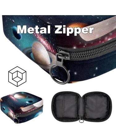 Women s Travel Makeup Organizer with Menstrual Cup Pocket - Galaxy Color - Big Capacity Band Storage - Buy Online on GoSupps.com