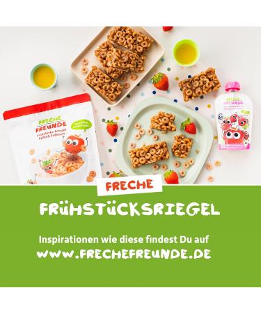 Cheeky Friends Organic Apple & Strawberry Breakfast Cringel - No Added Sugar Additive-Free Cereals for Children & Babies (1 Year+) - 6-Pack (6 x 125g) - Buy Online on GoSupps.com