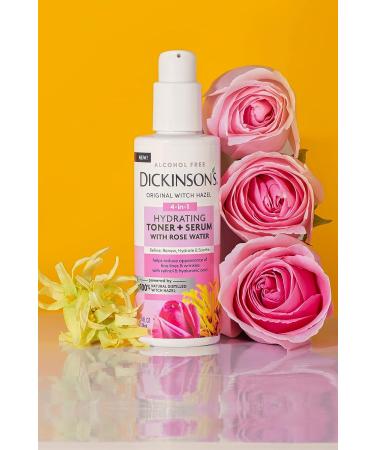 Dickinson's Witch Hazel Hydrating Toner + Serum with Rose Water - Soothing Skincare Essential - Buy Online on GoSupps.com
