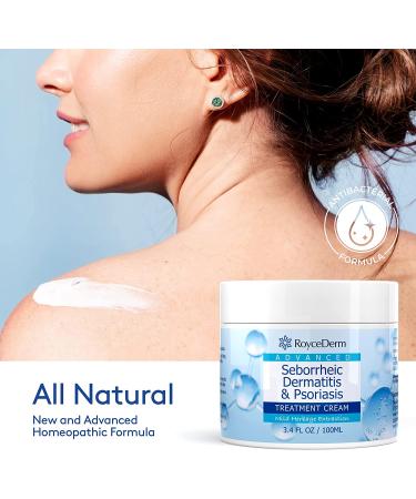 Roycederm Seborrheic Dermatitis Cream - Scalp & Skin Treatment for Psoriasis, Folliculitis, Dandruff - Anti-Itch Relief - Buy Online on GoSupps.com