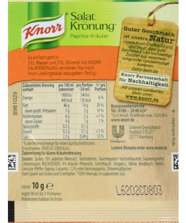 Knorr Paprika-Herb Salad Dressing 5 x 5-Pack | International Shipping Available - Buy Online on GoSupps.com