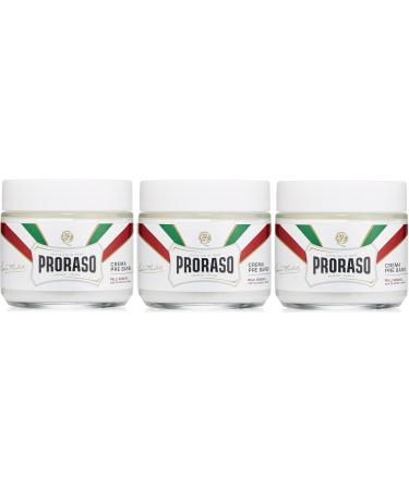 Proraso Pack of 3 Proraso White Cream 100 ml Anti-Stimulation Cream