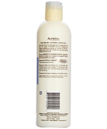 Aveeno Skin Relief Shower & Bath Oil 10 oz - Pack of 3 | Soothing Hydration for Dry Skin - Buy Online on GoSupps.com