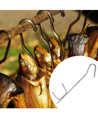 Vegena 10-Piece Stainless Steel Incense Hooks Set - Ideal for Trout Fishing & Smoking | Durable Fish Hooks for Grilling - Buy Online on GoSupps.com