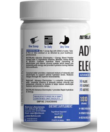 Advance Electrolytes+ | Hydration & Anti-Cramp Stack for Energy & Endurance (Lychee) - International Shipping Available - Buy Online on GoSupps.com