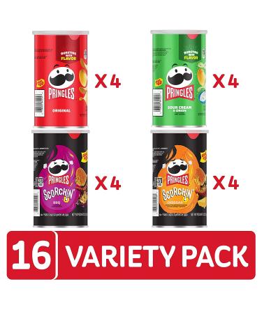 Pringles Potato Crisps Bulk Variety Pack - 16 Pack of 2.5 oz. - Perfect Office and Kids Snacks - Buy Online on GoSupps.com