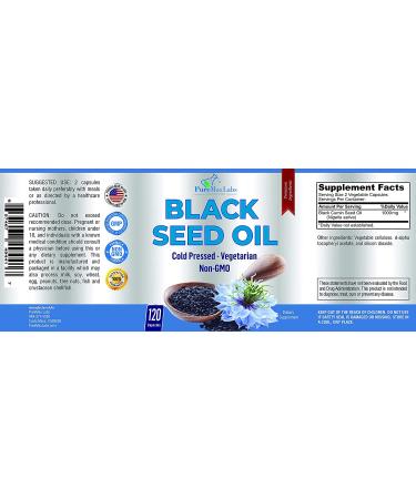 Premium Cold Pressed Black Seed Oil Capsules with Vitamin E - Hair, Skin & Immune Health - 120ct - Buy Online on GoSupps.com