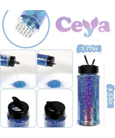 Ceya Chameleon Chunky Glitter 2.8oz/ 80g - Mermaid Color Shift Craft Glitter Powder - Iridescent Flakes for Epoxy Resin, Nail, Tumbler, Slime, Phone Case, Party Decor - Jewelry Making - Buy Online on GoSupps.com