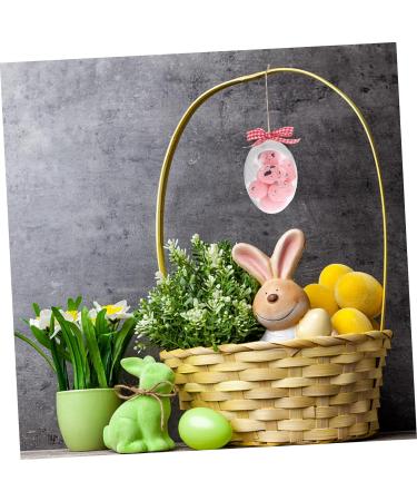 Alipis 2pcs Easter Eggs Hanging Easter Egg Ornament Easter Party Egg Decoration Easter Party Decorations Plastic Hamper Hanging Egg Decor Easter Party Hanging Decor Spot Props Foam Pink 8x5.7cm - Buy Online on GoSupps.com