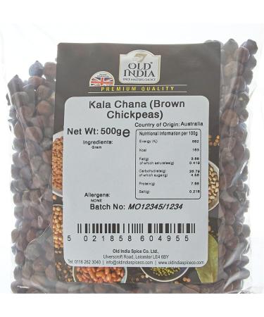 Old India Kala Chana (Brown Chickpeas) 500g - Buy Now for Authentic Taste! - Buy Online on GoSupps.com