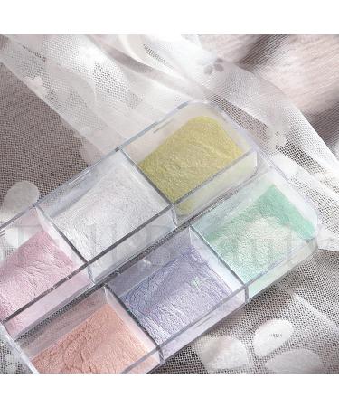 Mermaid Neon Chrome Nail Powder Set - Holographic Magic Mirror Effect Glitter for Nail Art Design - 6Grids, 1Box - Buy Online on GoSupps.com