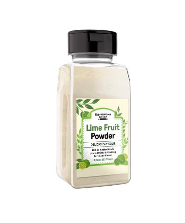 Lime Fruit Powder (2 Cups) Rich in Vitamins, Delicious Sour Flavor, Non-GMO, Adds Flavor to Drinks