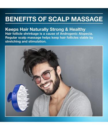 Guyology Labs Scalp Massager for Hair Growth - Soft Silicone Shampoo Brush for Dandruff Removal - Buy Online on GoSupps.com