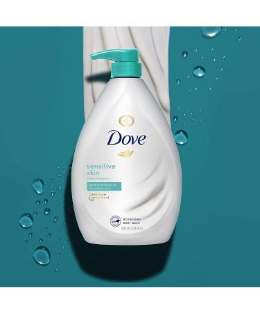 Dove Hypoallergenic Body Wash 34 oz - Sulfate Free, Gentle Care for Sensitive Skin - 3 Count - Buy Online on GoSupps.com