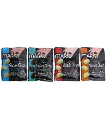 Mario Camacho Foods Pitted Snack Olives, Variety Pack,1.05 Ounce (Pack of 12) Variety Variety Pack - Buy Online on GoSupps.com
