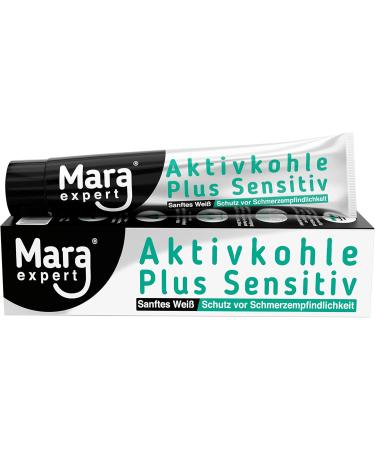 MARA EXPERT Activated Charcoal and Sensitive Medical Toothpaste Natural White Teeth Charcoal Activated Charcoal Tooth Whitener for Sensitive Teeth - Buy Online on GoSupps.com