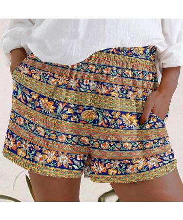 Womens High Waisted Sweat Shorts | Athletic Lounge & Running Shorts | Summer 2023 | Orange - Medium - Buy Online on GoSupps.com