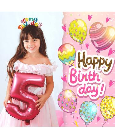 Gold Birthday Girl Tiara Headband - Rainbow Hair Accessories for Girls Party - 0.6 0.3 Letters - Buy Online on GoSupps.com