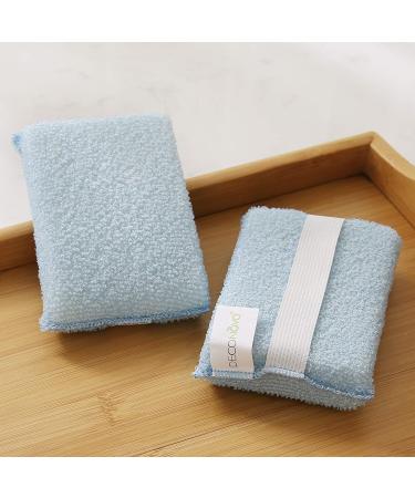 Deconovo Natural Loofah Exfoliating Bath Sponge 2 Pcs - Deep Cleansing Shower Scrubber for Men & Women - Buy Online on GoSupps.com