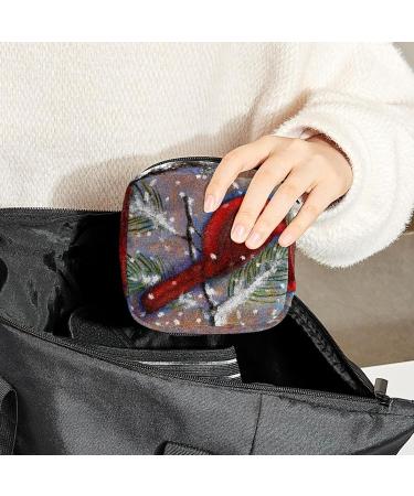 Vintage Red Animal Bird Color Period Bag | Sanitary Napkin Storage & Travel Makeup Pouch - GIAPB - Buy Online on GoSupps.com
