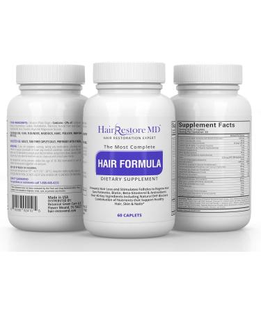 HAIR FORMULA: Biotin Hair Growth Vitamins for Men & Women | Stop Hair Loss & Stimulate Growth | Nourish Hair Skin & Nails - Buy Online on GoSupps.com
