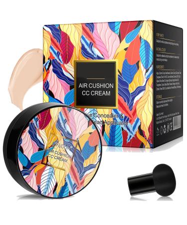 Air Cushion CC Cream Mushroom Head Mushroom Head Air Cushion CC Cream Moisturizing Concealer BB Cream Foundation Makeup Long-Lasting Matte Waterproof Moisturizing Concealer (2 Colors 1 Pcs) 1 g (Pack of 1) 2 Colors