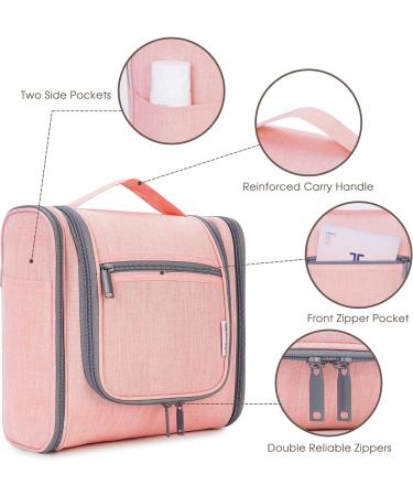 Women's Pink Large Travel Hanging Toiletry Bag - Cosmetic Organizer - Buy Online on GoSupps.com